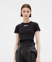 DOUBLE LAYERED CROP TOP (BLACK)