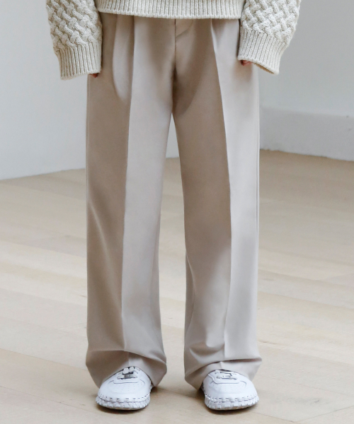 kolor 1 TUCK WIDE SLACKS W/PU サイズ2 MUSINSA | SIGNATURE Two-Tuck Wide Slacks [Black]