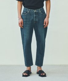Curvy Silhouette Washed Jeans - Indigo