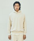 Cover Stitch Snap Hoodie - Cream