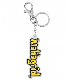 HANDSTYLE LOGO RUBBER KEYRING WHITE(MG2BSMAB92A)