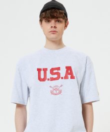 USA T-shirt(1% MELANGE)