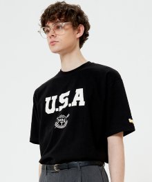 USA T-shirt(BLACK)