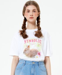 Symbolic Rabbit T-shirt(WHITE)