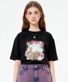Symbolic Rabbit T-shirt(BLACK)