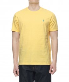 커스텀 슬림 핏 티셔츠 - 옐로우