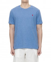 커스텀 슬림 핏 티셔츠 - 블루