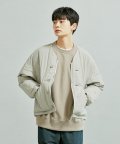 NYCO QUILTED CARDIGAN _ LIGHT GRAY