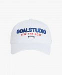 골스튜디오(GOALSTUDIO) FREE KICK CAPSULE LOGO BALL CAP - WHITE