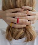 메리모티브(MERRYMOTIVE) Colorful rib knit ring