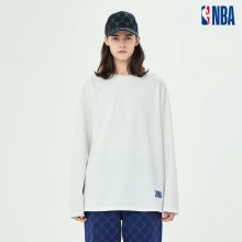 프라임 NBA 로고맨 자수 포인트 티셔츠_N212TS292P-화이트