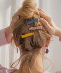 메리모티브(MERRYMOTIVE) Colorful rib knit hairclip