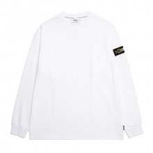 N211UTS902 세미 오버핏 와펜 긴팔 티셔츠 WHITE