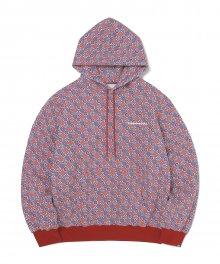 Tile Hooded Sweatshirt Burgundy/Navy