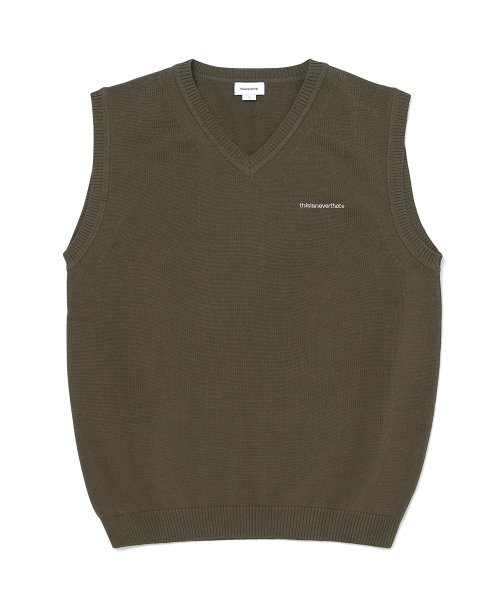 디스이즈네버댓(Thisisneverthat) (Ss21) T-Logo Knit Vest Olive - 32,800 | 무신사 스토어
