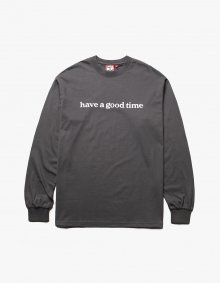 Side Logo L/S Tee - Chacoal