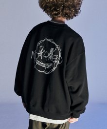 Drawing Smile Crewneck - Black