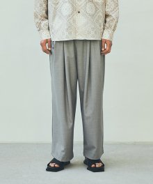 Wide-leg Long pants - L.grey
