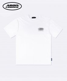 ARON CIRCLE LOGO TEE WHITE