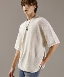 MAIRE KNIT HALF T IVORY