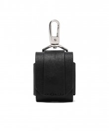 AIRPOD LEATHER CASE BLACK