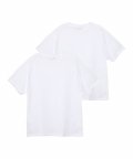 2PACK 릴렉스 오버 핏 티셔츠 화이트 LFCASE0101