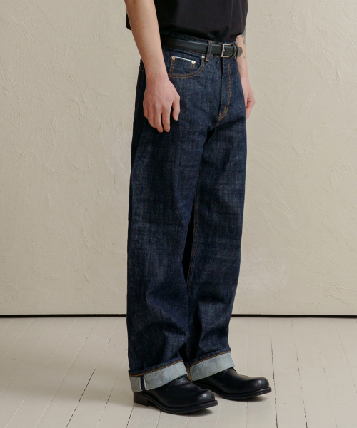 덴메이드(denmade) DEN0861 mid-indigo selvedge[wide fit]