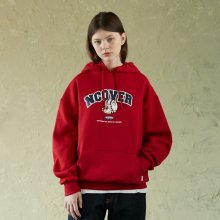TOBY FACE ARCH LOGO HOODIE-RED