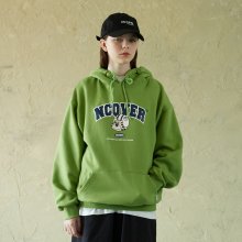 TOBY FACE ARCH LOGO HOODIE-OLIVE GREEN