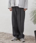 제로(XERO) Deep One Tuck Denim Pants [Ultimate Grey]