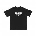 슈드비(SUDB) 스마일 플라워 티셔츠 블랙