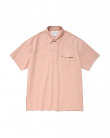 Double Button Pocket Shirt/Coral