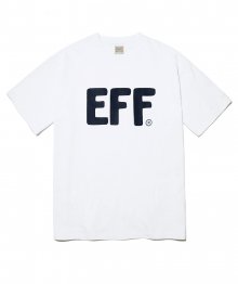 EFF 빅 로고 반팔 티셔츠 화이트