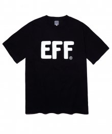 EFF 빅 로고 반팔 티셔츠 블랙