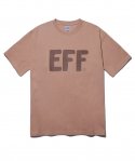 이벳필드(EBBETSFIELD) EFF 빅 로고 반팔 티셔츠 초콜렛