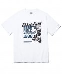 이벳필드(EBBETSFIELD) EFF 로즈 반팔 티셔츠 화이트