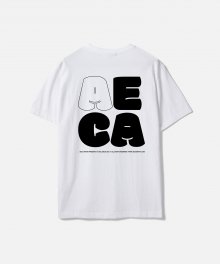 AECA PLUMPY LOGO TEE-WHITE