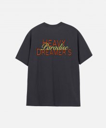 PARADISE COTTON TEE-CHARCOAL