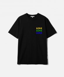 TRIPLE LOVE TEE-BLACK