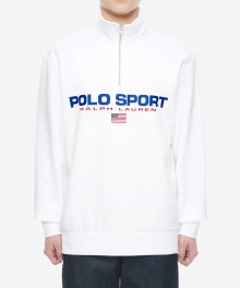 폴로 스포츠 플리스 스웨터셔츠 - 화이트