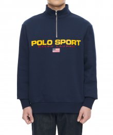 폴로 스포츠 플리스 스웨터셔츠 - 네이비