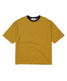 SL X TNM Stripe Patch T-Shirt Yellow