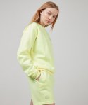 에스에스큐알(SSQR) Women Neon Raglan Sweatshirt & Shorts Set RAGSET_YELLOW