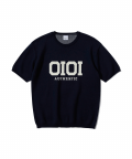 ORIGINAL LOGO SHORT SLEEVE KNIT [NAVY]