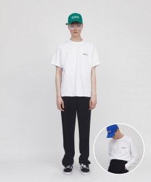 G.I simple logo t-shirt & longsleeves set WHITE