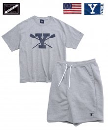 [HEAVY WEIGHT] YALE ROWING CLUB SWEAT SET UP GRAY