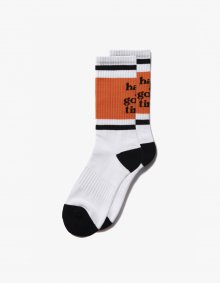 Line Socks - Orange/Black