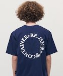 리플레이컨테이너(REPLAY CONTAINER) contents round logo t-shirts (navy)