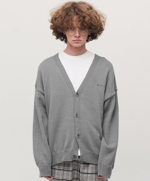 MUSINSA REPLAY CONTAINER RC cardigan gray