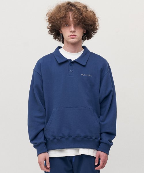 RC polo collar mtm (cobalt blue)
